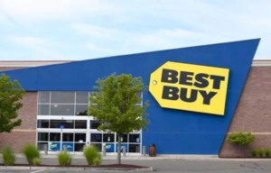 Best Buy logo and store front